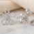 Floral Diamond Earrings White Gold