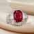 Luxury Ruby Diamond Engagement Ring