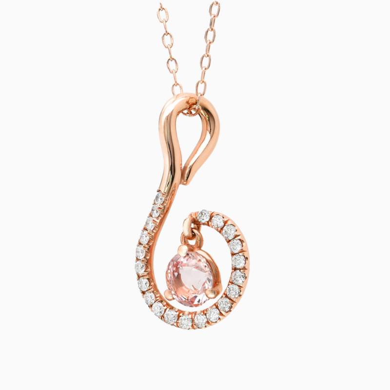 14k rose gold pendant