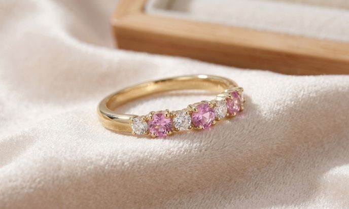 Natural Pink Sapphire Ring