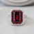 Luxury Red Tourmaline Ring