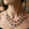 Royal Tanzanite & Diamond Jewelry Set