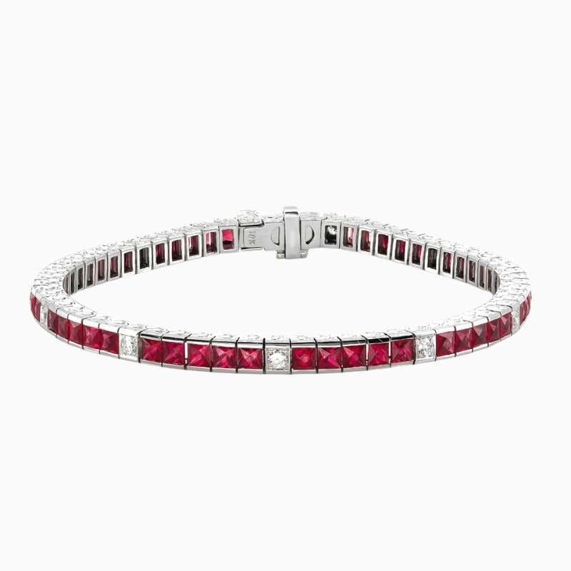 Channel-Set Ruby Bracelet - Image 5