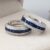 Sapphire Diamond Double Band Ring