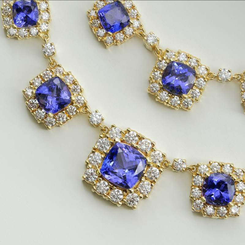 Tanzanite Diamond Necklace