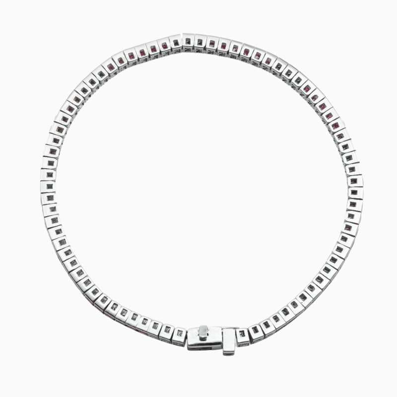 Channel-Set Natural Ruby Bracelet - Image 4