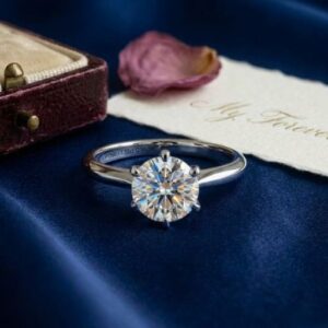 Classic Six Prong Round Lab Grown Diamond Ring