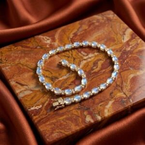 Rainbow Moonstone Tennis Bracelet