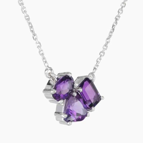Natural amethyst pendant
