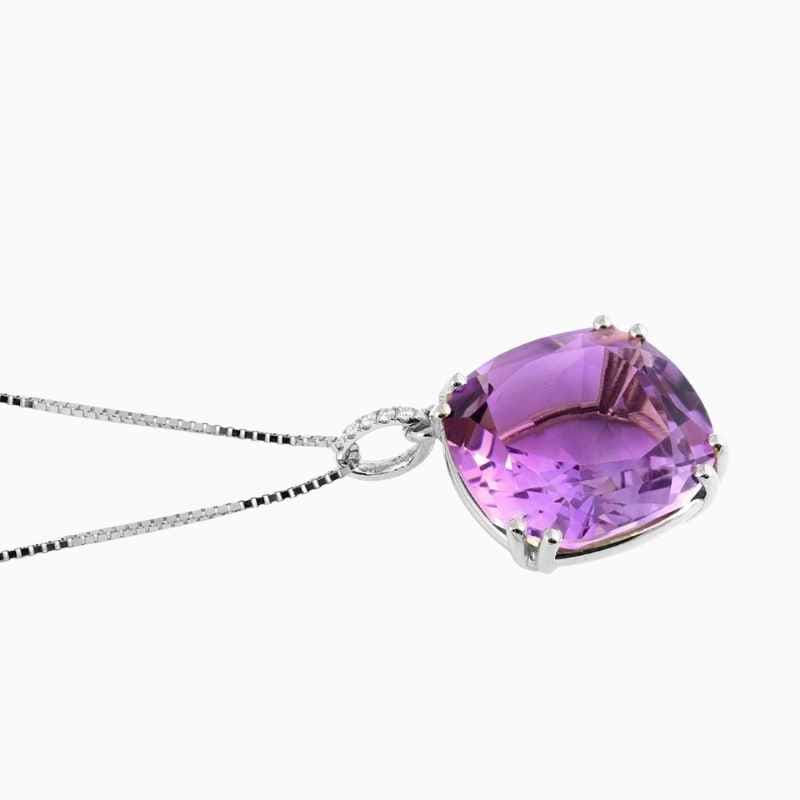 Natural amethyst pendant