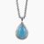 Natural agate pendant in Silver