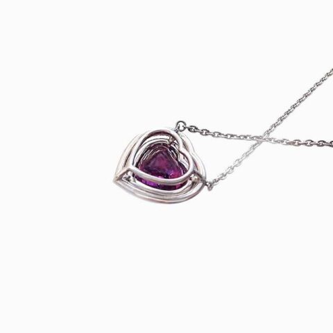 Natural Red-Purple Sapphire 6.59 carats set
