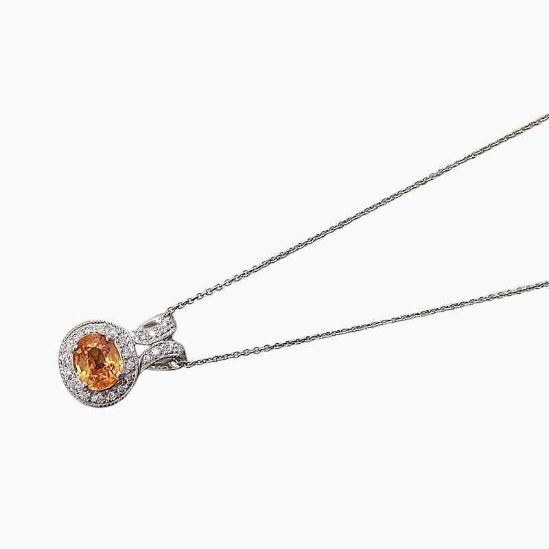 Mandarin Garnet 0.83 carats set