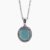 Natural agate pendant in Silver