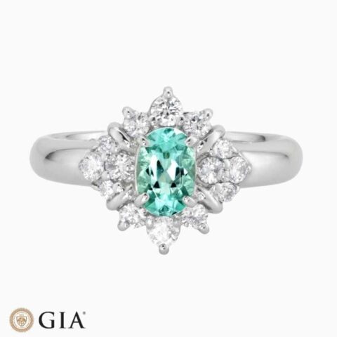 Mirage Paraiba Tourmaline Diamond Ring