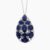 Natural blue sapphire diamond pendant in 14K White Gold, 18K White Gold