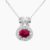 red spinel pendant