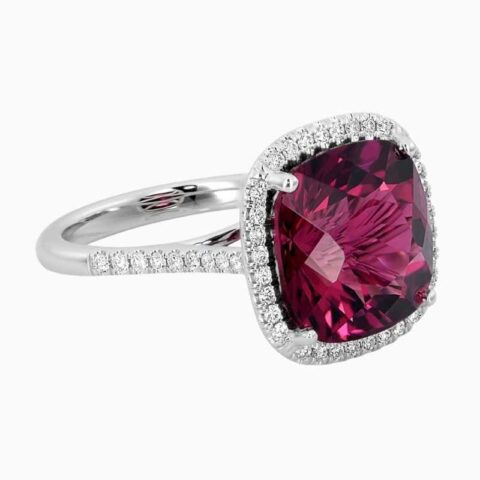 red tourmaline ring