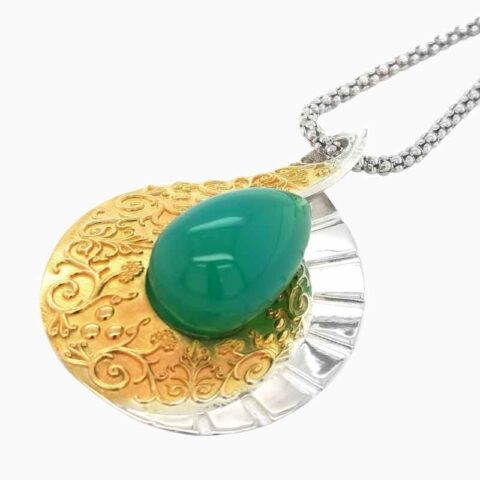 Agate 15.27 carats set in Silver