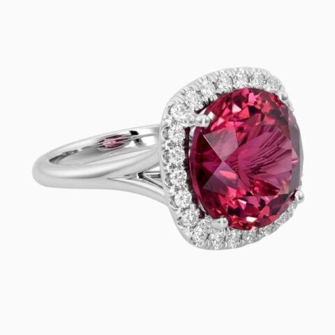 red tourmaline ring