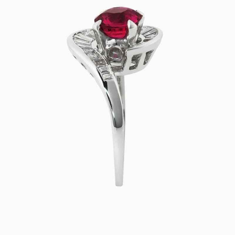 Mozambique Ruby Ballerina Diamond Ring - Image 3