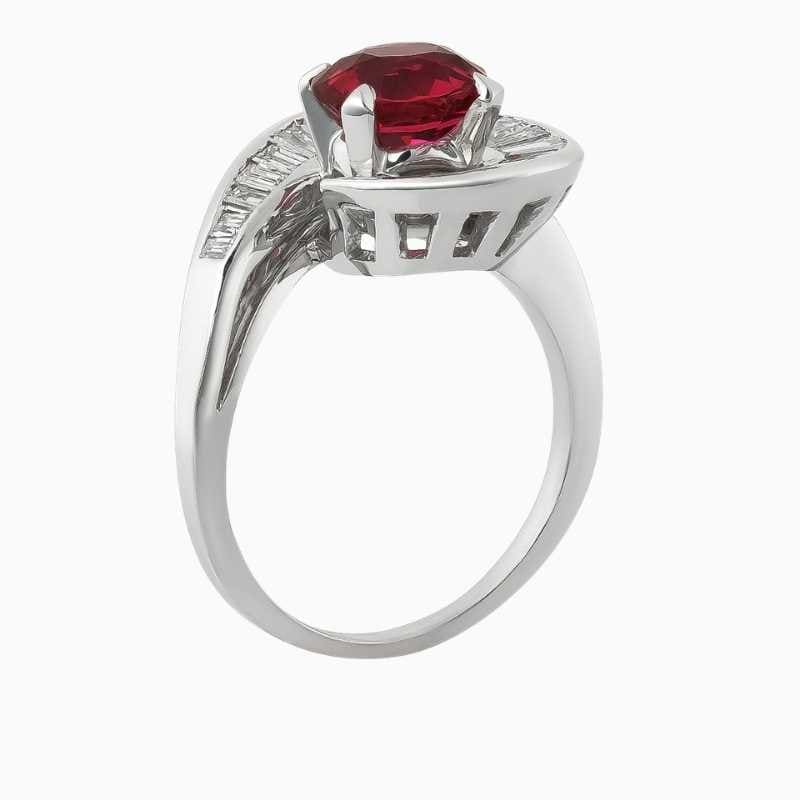 Mozambique Ruby Ballerina Diamond Ring - Image 2