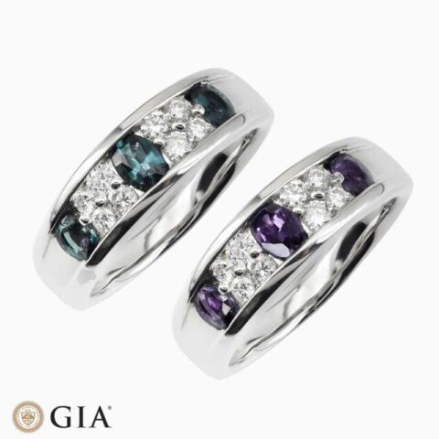 Natural Alexandrite ring in Fine Metal