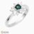 Natural Alexandrite ring in Platinum