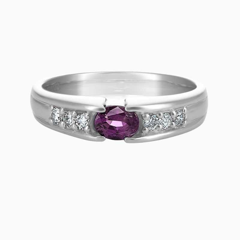 Natural Alexandrite ring in Platinum