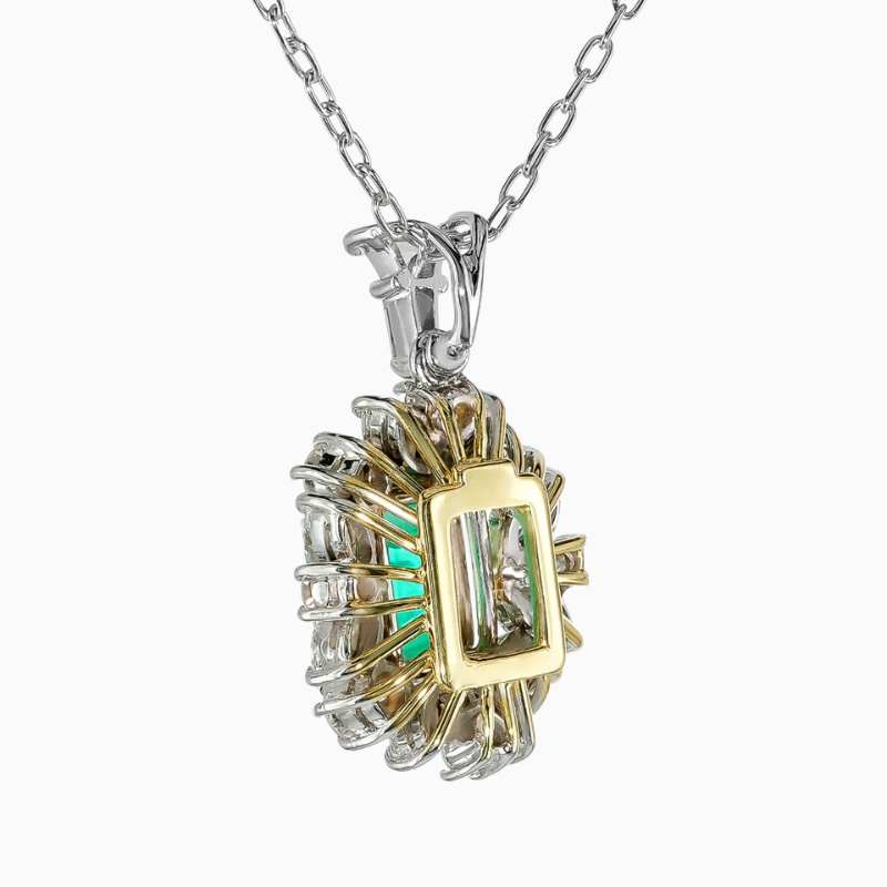 natural emerald pendant