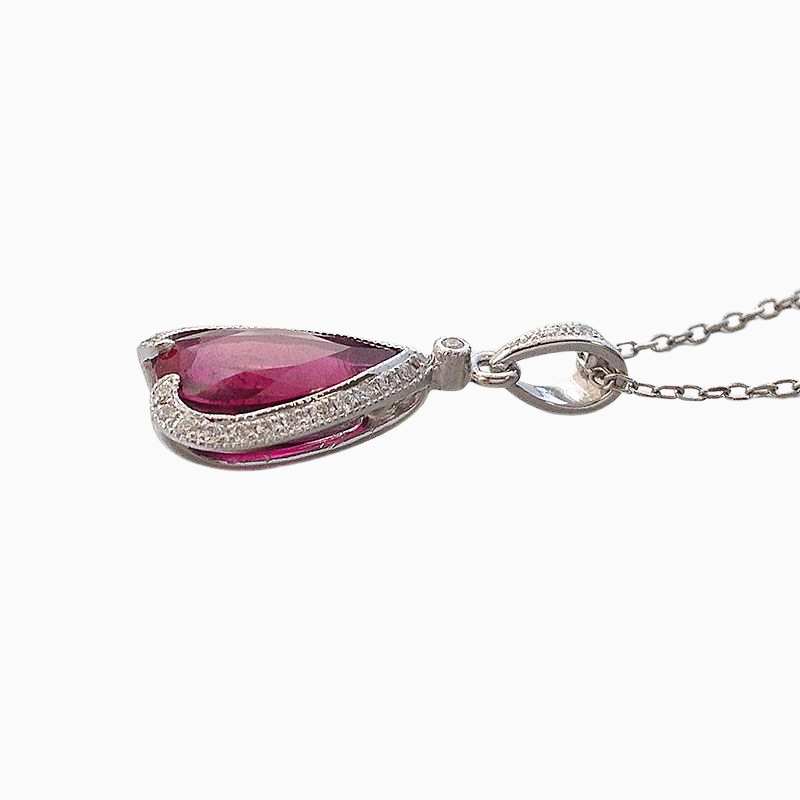Natural Rubellite 2.18 carats set