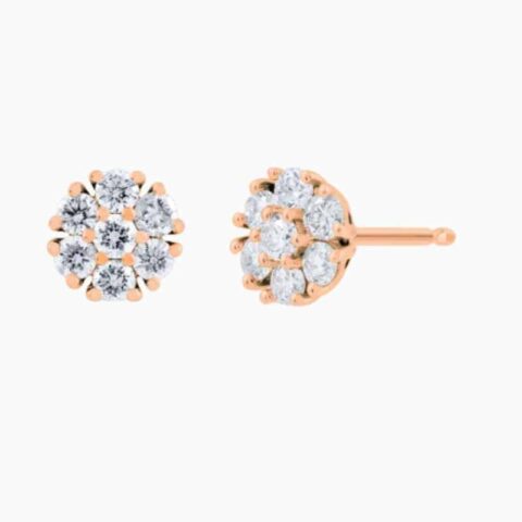 Rose gold 0.70 Carat Flower