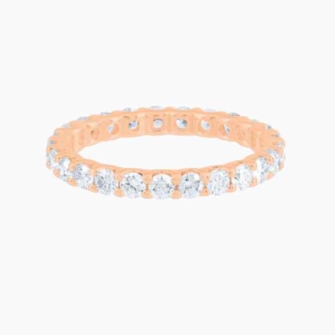 natural diamond ring rose gold