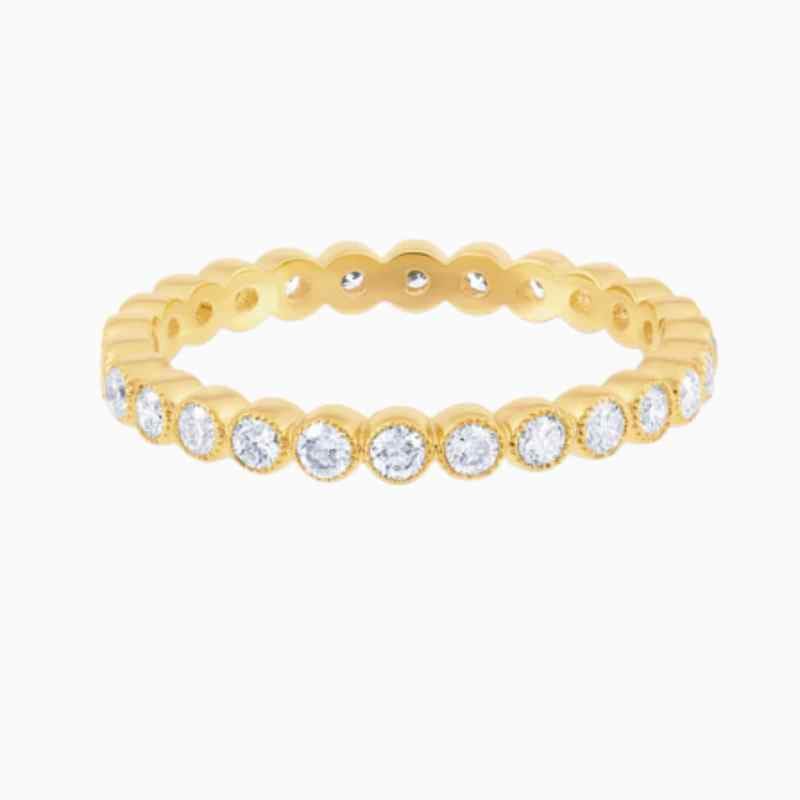 1 25 carat round bezel set