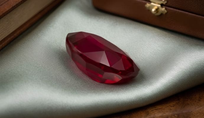 Natural unheated 2.45 carat Mozambique Pigeon Blood Ruby loose gemstone with GRS and SSEF certification