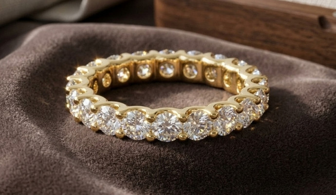Full Eternity Natural Diamond Band