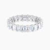 4 50 Carat Emerald Full Eternity Natural Diamond Band natural diamond ring
