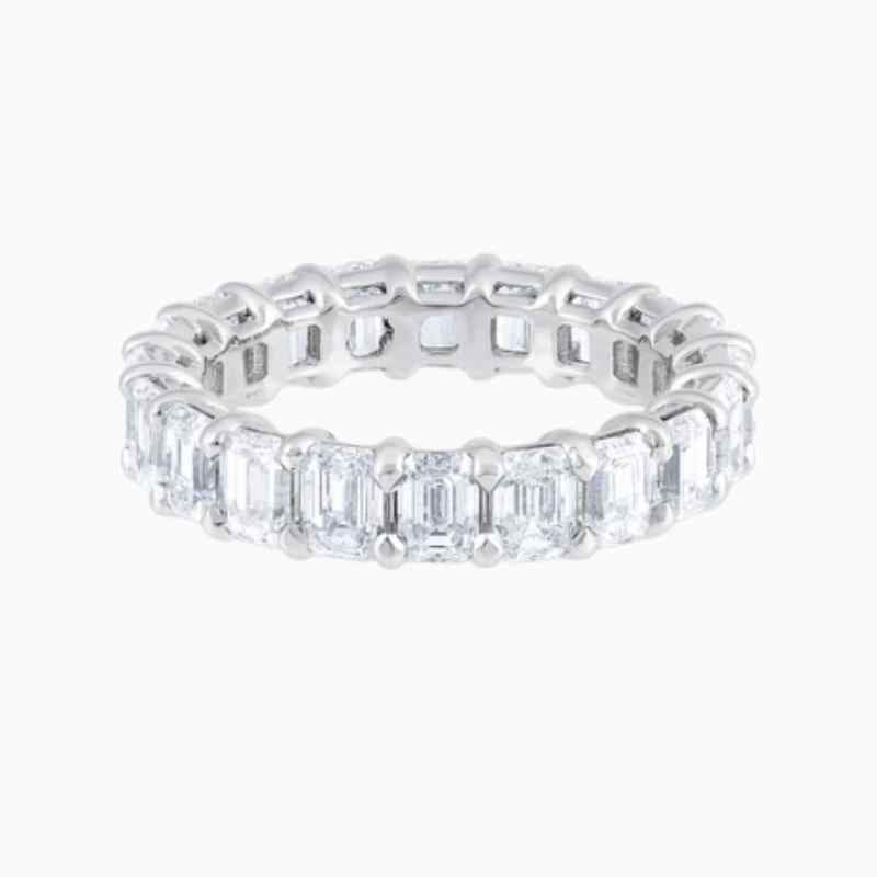 4 50 Carat Emerald Full Eternity Natural Diamond Band natural diamond ring