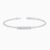 5 Station Graduate Bezel Set Lab Grown Diamond Flexible Bangle with lab grown diamonds in 14k solid gold
