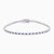 Alternating Sapphire and Natural Diamond Tennis Bracelet in 14k solid gold with natural diamonds