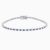 Alternating Sapphire And Lab Grown Diamond Tennis Bracelet with lab grown diamonds in 14k solid gold