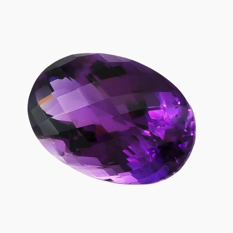 natural amethyst gemstone with 32.18 carats