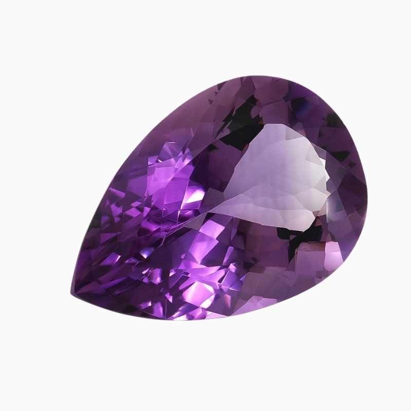 natural amethyst gemstone with 44.22 carats