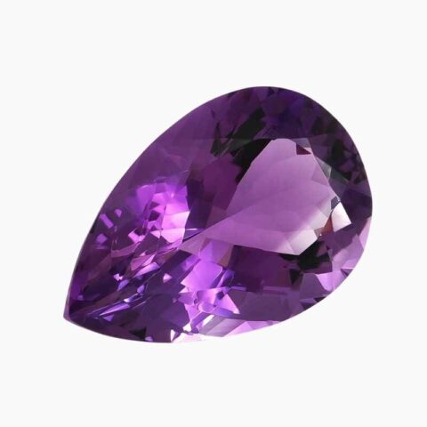 natural amethyst gemstone with 44.73 carats