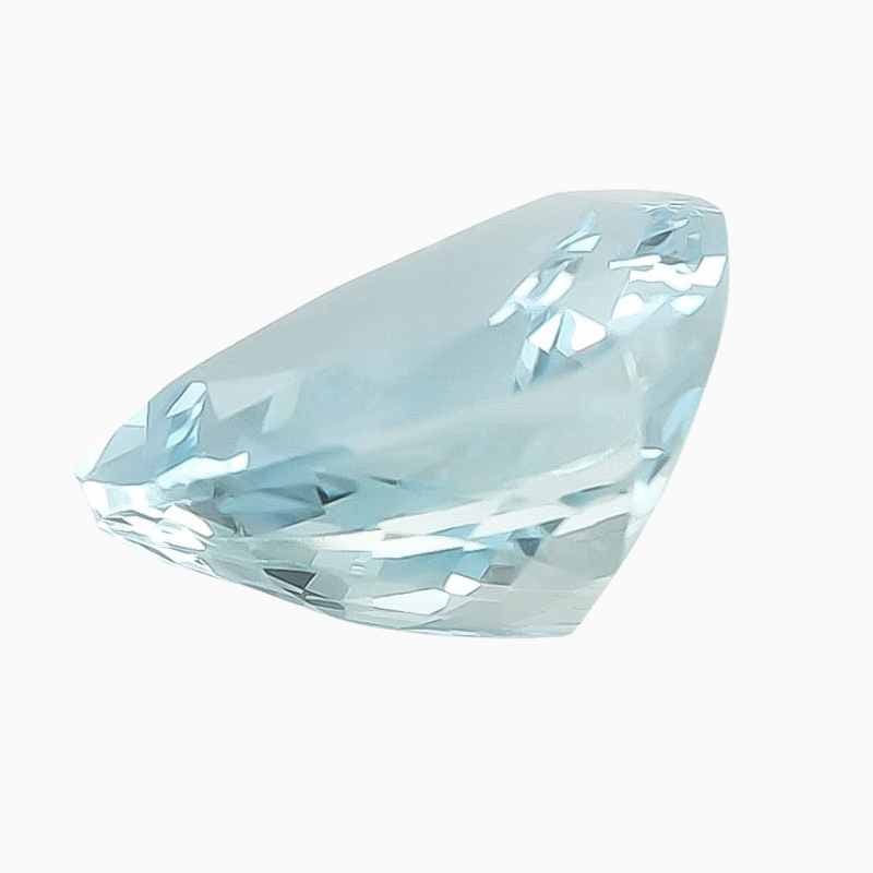 Soft Blue Aquamarine Trillion - Image 3