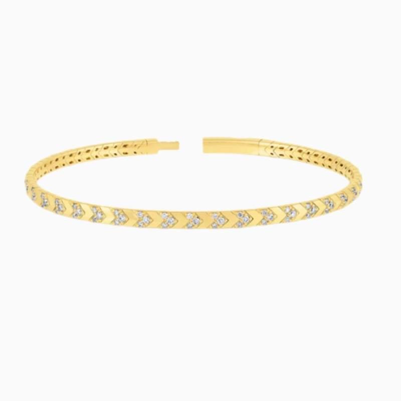 arrow flexible bangle golden