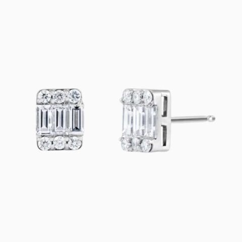 Baguette and Round Natural Diamond