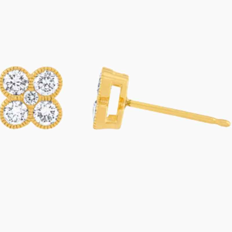 lab grown diamond earring