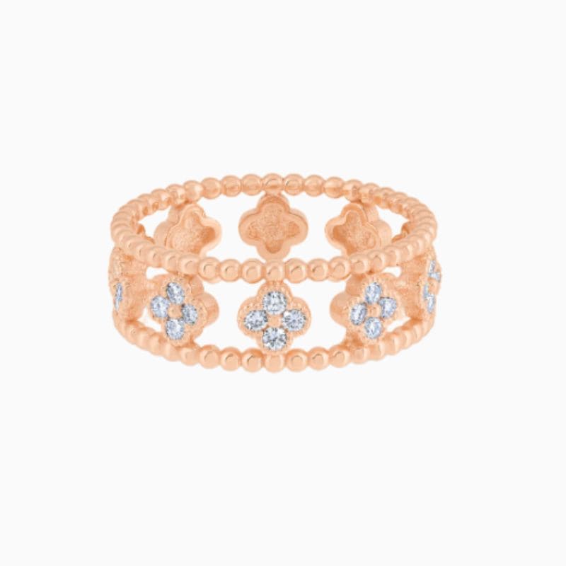 Beaded rose gold