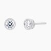 Bezel Set Lab Grown Diamond Stud Earrings